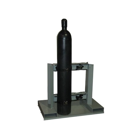 Justrite Forklift Portable Stand, 24"W x 36-1/2"D x 31-1/2"H, 4 Cylinder Capacity 35230